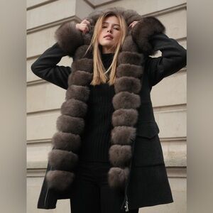 L.Cuppini Aspen Reversible Parka & Vest Dark Grey